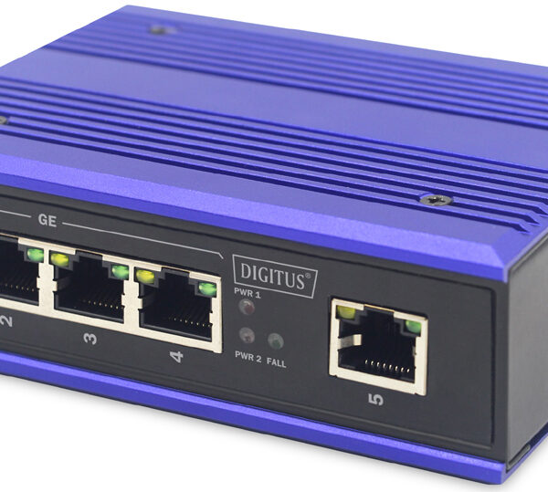 Industriële Gigabit PoE-switch, onbeheerd, 4 poorten