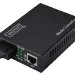 Gigabit mediaconverter, RJ45/SC, enkelmodusvezel