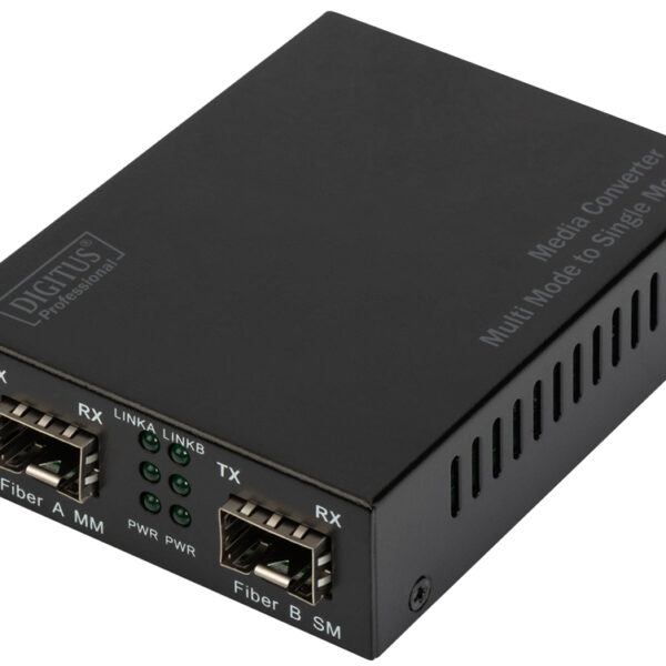 Glasvezelconverter gigabit multimode/singlemode, SFP