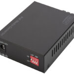 Gigabit Voedingen via ethernet Media-converter, RJ45 / SC, enkelmodig