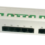 19" ISDN-patchpaneel, categorie 3, 25 x RJ45-aansluitingen, 1 HE