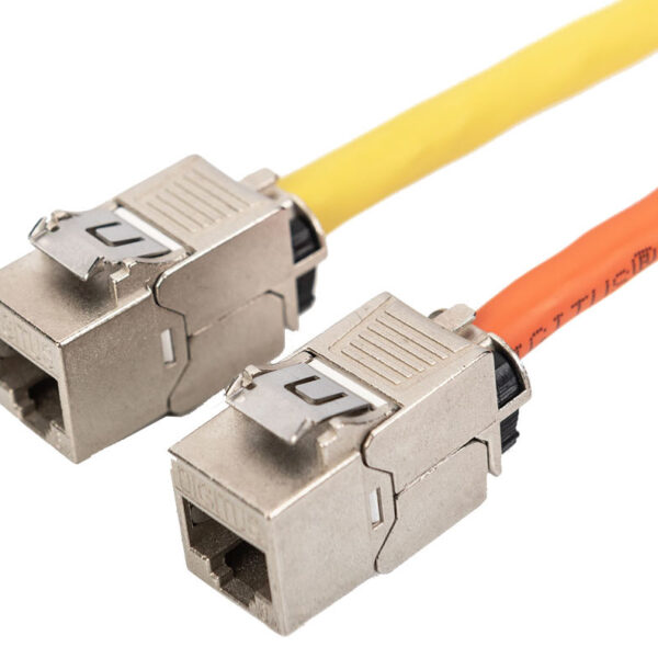 Cat6A Keystone Module, afgeschermd, vernikkeld.