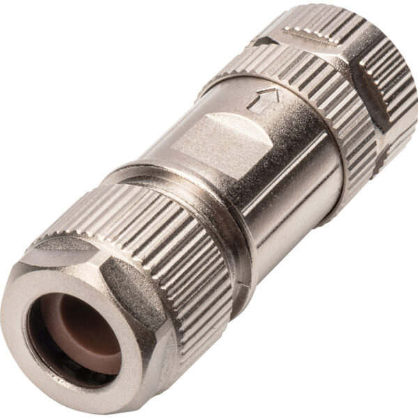 DIGITUS verbindingsstekker M12-koppeling gekruist-gecodeerd, categorie 6A, IP67-stofdicht