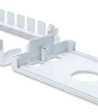 Opbouwdoos voor keystonemodules, 6x RJ45, zuiverwit.