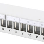 Desktop modulair aansluitpaneel, afgeschermd, 12-poorts