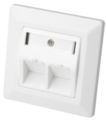 Leersingel voor Keystone-modules, 2-vaks, sneeuwwit.