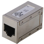 Modulaire adapter categorie 6A, afgeschermd, 2 x RJ45-koppeling