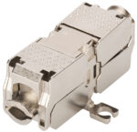 Gekruld kabelverbindersstuk cat.6A, 500 MHz