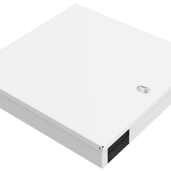 Glasvezelsplitskast voor wandmontage, middelgroot, grijs