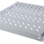 19 inch Stellingplank, 1U, Diepte: 500 mm, lichtgrijs