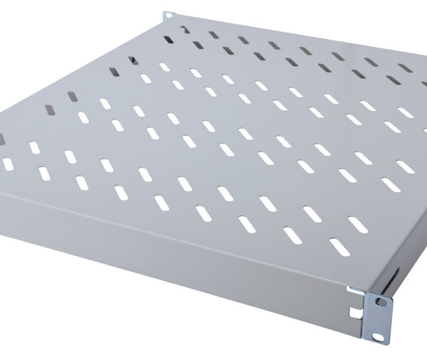 19 inch Stellingplank, 1U, Diepte: 500 mm, lichtgrijs