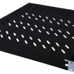 19 inch lagedruk serverstellingplank, 1 HE, diepte: 500 mm, zwart