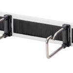 19" Orderpaneel met stalen haken en borstellijst