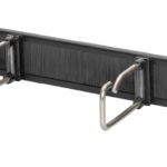 19" Orderpaneel met stalen haken en borstellijst