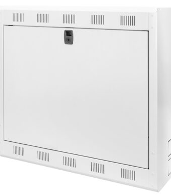 19" wandkast voor digitale videorecorder, 580 x 160 x 550 mm, grijs