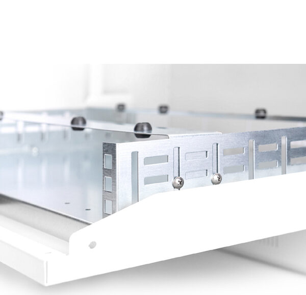 19" wandkast voor digitale videorecorder, 580 x 160 x 550 mm, grijs