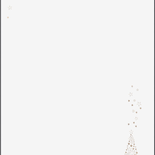Kerstmotief papier 'Gouden Boom', A4, 90 g/m²