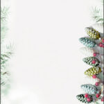 Kerstslinger motief papier, A4, 90 g/m²