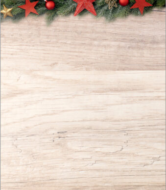 Motief kerstpapier 'Chaletstijl', A4, 90 g/m²