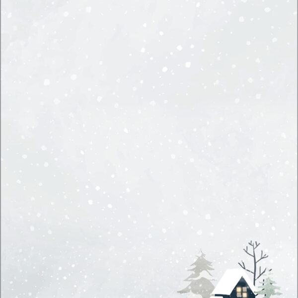 Kerst motief papier 'Knus Kerst Aquarel'