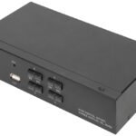 DIGITUS KVM-Switch, 4 poorten, Enkele weergave, 4K, HDMI