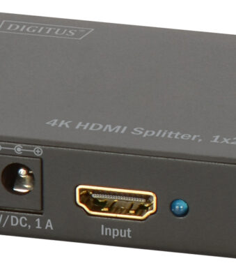 DIGITUS HDMI Splitter 4K, 2-poorts, zwart