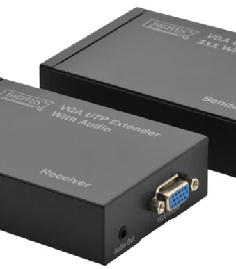 VGA-verlengset via UTP-kabel, reikwijdte: 300 m