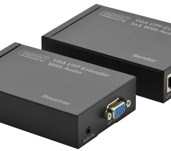 VGA-verlengset via UTP-kabel, reikwijdte: 300 m