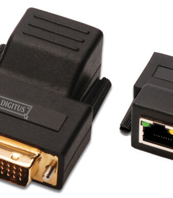DVI-signaalversterker via cat.5-kabel, tot 70 meter
