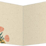 Kleurrijke planten wenskaart