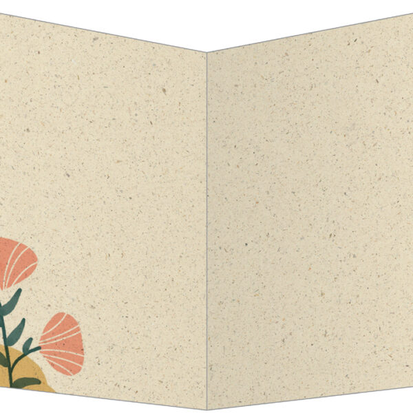 Kleurrijke planten wenskaart