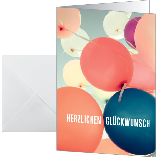 Verjaardagskaart Ballonnen