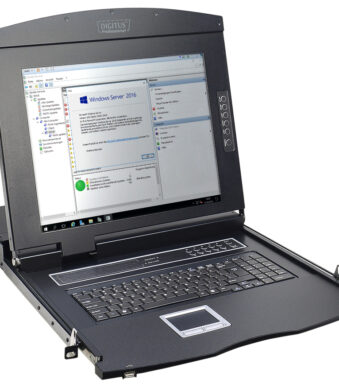 19" Modulaire console met KVM-switch, 1-poort