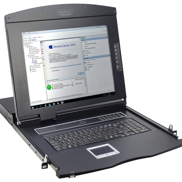 19" Modulaire console met KVM-switch, 1-poort