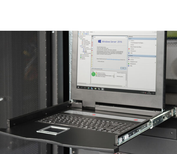 19" Modulaire console met KVM-switch, 1-poort