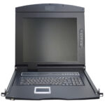 19" Bedieningsconsole met KVM-switch 8-poorts, met 43,18 cm TFT-scherm