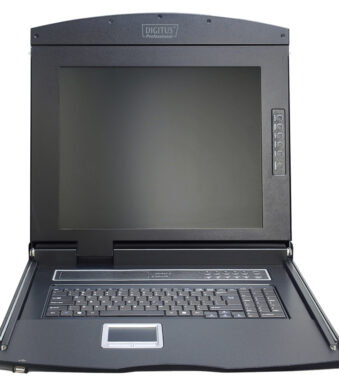 19" Bedieningsconsole met KVM-switch 8-poorts, met 43,18 cm TFT-scherm