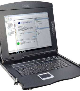 19" Console met KVM-switch, 16 poorten, met TFT-beeldscherm