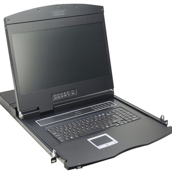 19" Modulaire Console met 1-Poorts KVM-Switch
