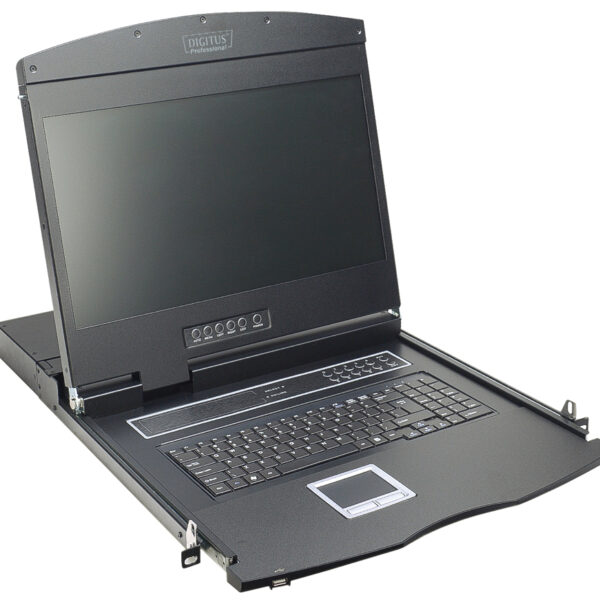 19" Modulaire console met KVM-switch, 8 poorten, Cat.5