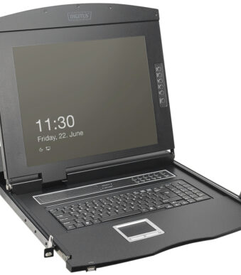 Modulaire KVM-console met 19 inch HD LCD-monitor