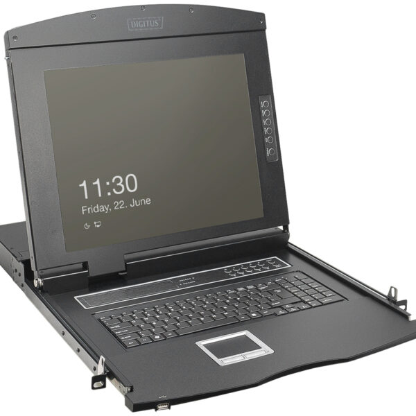 Modulaire KVM-console met 19 inch HD LCD-monitor