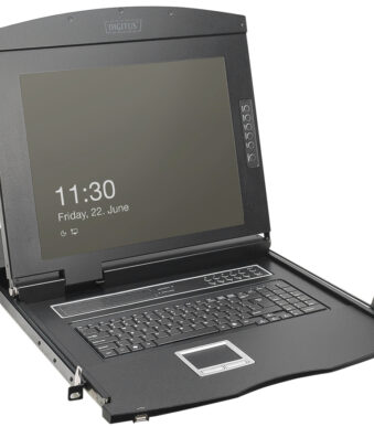 Modulaire KVM-console met 19 inch HD LCD-monitor