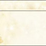 Elegante kerstomslag, formaat lang