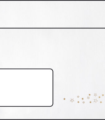 Kerstomslag 'Gouden Boom', formaat lang