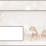 Brillante hertenomslag voor kerstmis, formaat lang