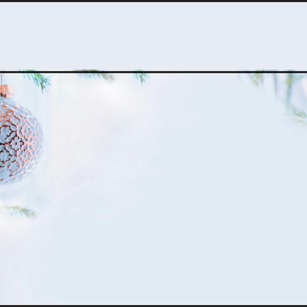 Envelop met kerstmotief 'Wintersfeer', formaat langwerpig
