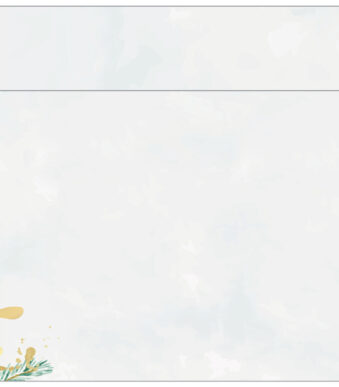 Kerstmotief-envelop 'Kerst Magische Aquarel'