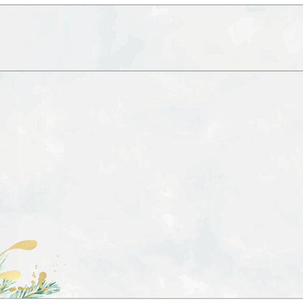 Kerstmotief-envelop 'Kerst Magische Aquarel'