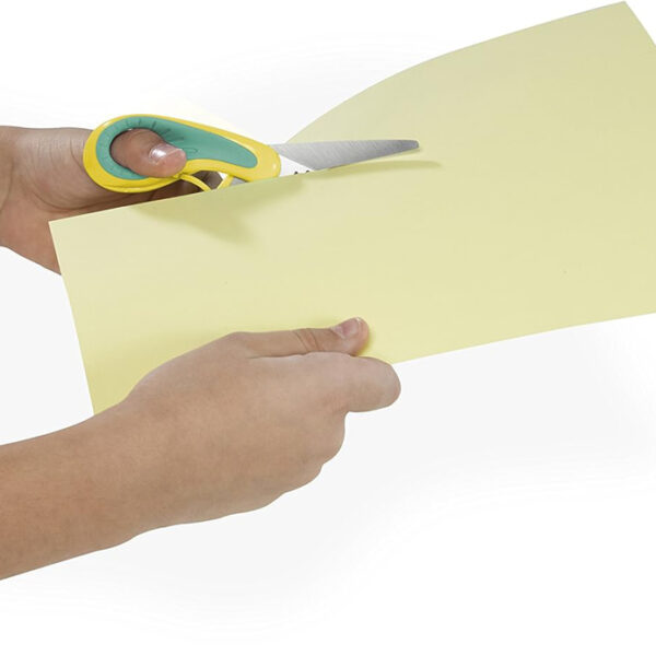 Westcott kinderrichtschaar ergonomisch softgrip groen/geel